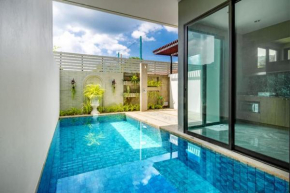 Luxury Two bedroom private swimming pool villa with complete supporting facilities, convenient for travel 800 meters to Kamala Beach H08